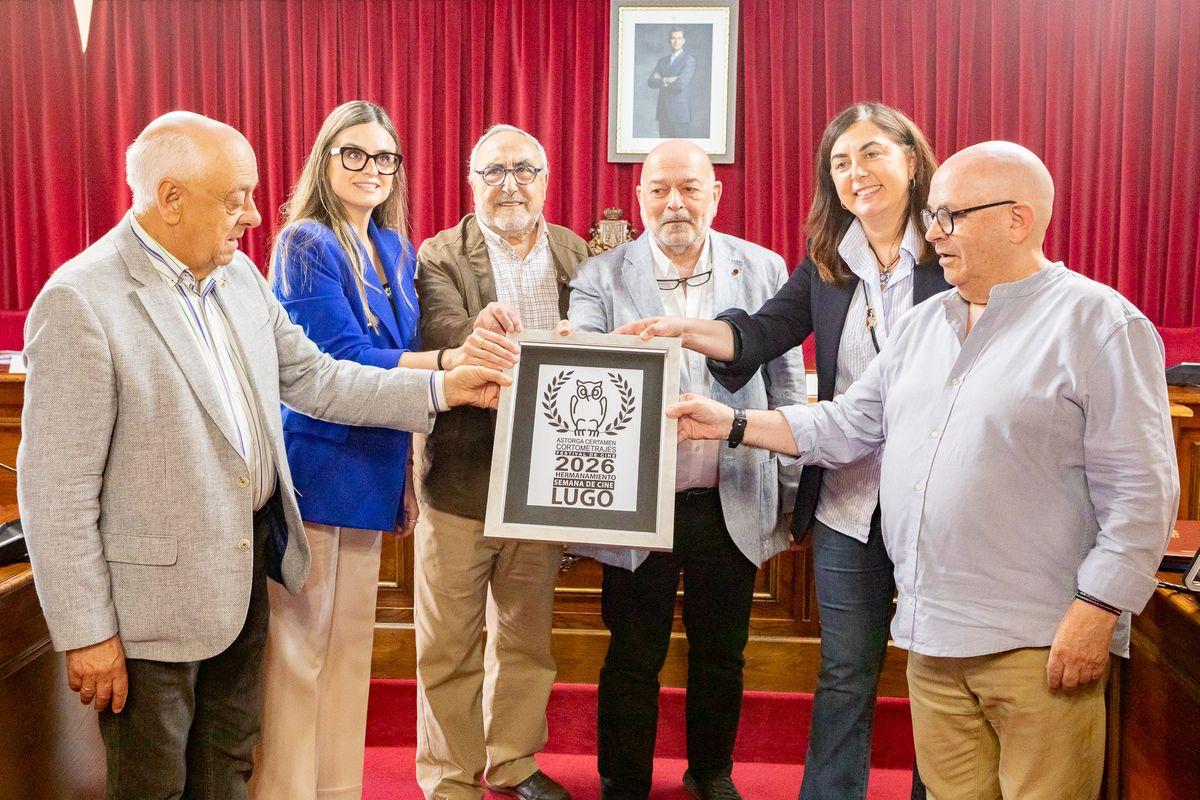 O Concello de Lugo acolleu o acto de irmandamento entre a Semana de Cine de Lugo e o Festival de Cine de Astorga